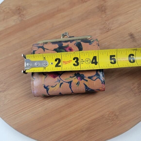 Patricia Nash Coin Purse Floral Painting Leather Wallet Flower - Picture 10 of 10